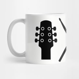 Guitar Drumsticks Bass Mug